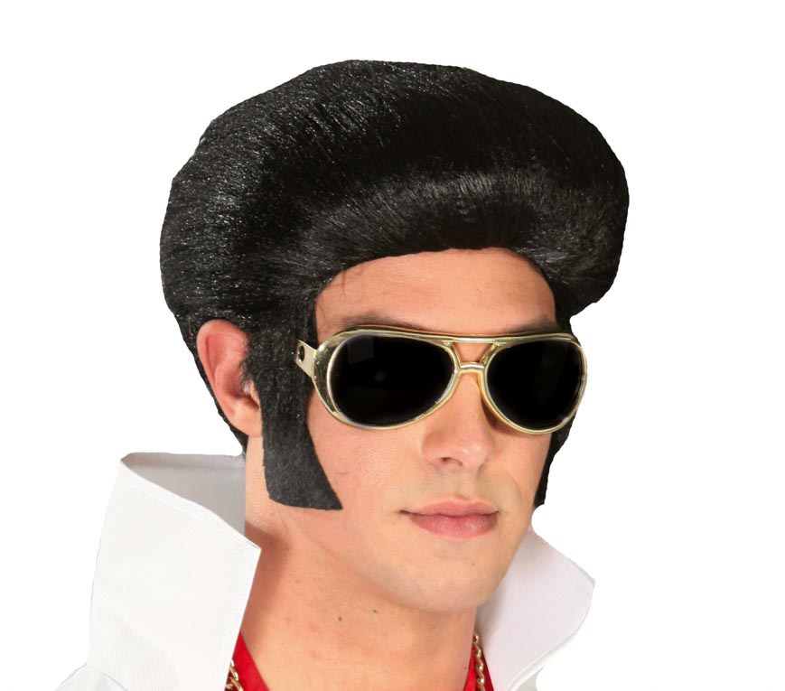 GP4855 – Rock Legend 50s Haarteil Karneval – Farbe: Schwarz