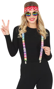 Hippie Accessoire Set für Erwachsene 3 teilig, Bild 2