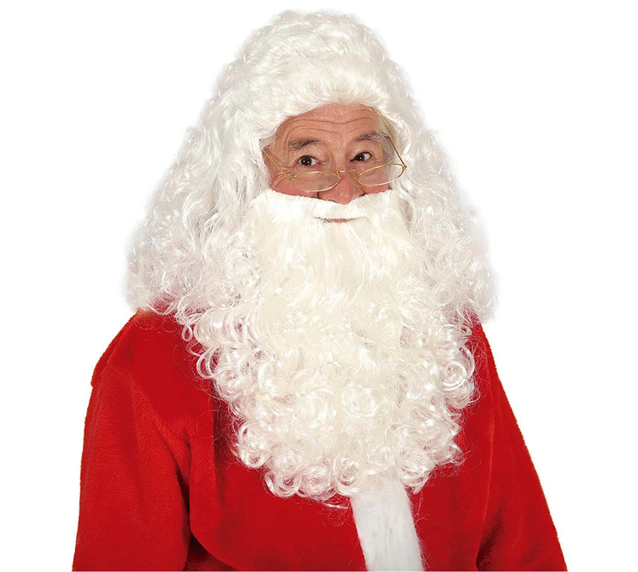 GP4863 – Weihnachten Nikolaus Königliches Bart Set – Farbe: Weiß, Ansicht 2