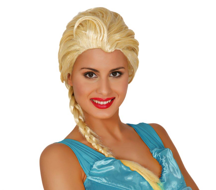 Schneeprinzessin Perücke für Damen blond