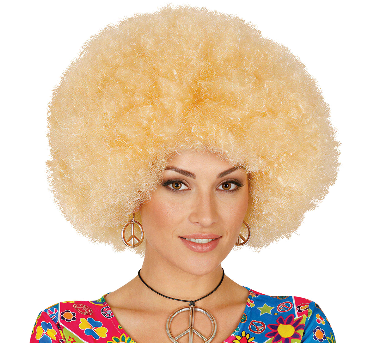 GP4007 – Afro Perücke für Damen extra groß – Farbe: Gelb