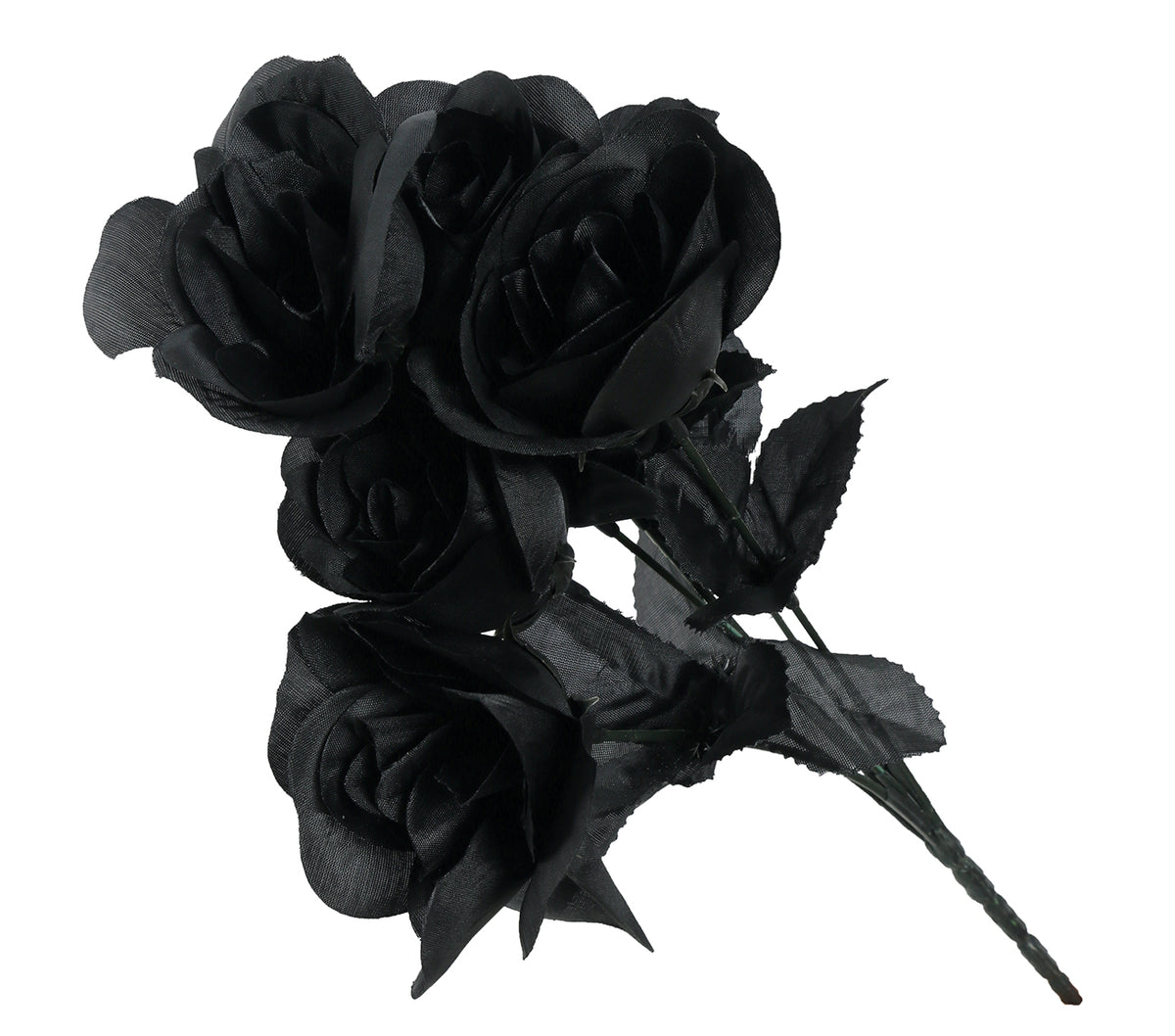GP19899 – Brautstrauß schwarze Rosen 35 cm – Farbe: Schwarz