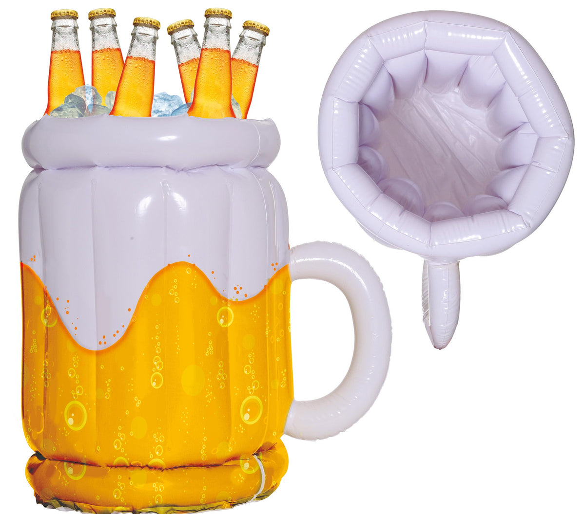 GP16969 – Bierkrug Getränkekühler 45 x 30 cm aufblasbar – Farbe: Gelb