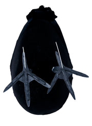 Rabe schwarz 21 cm mit Federn Halloween, Bild 6