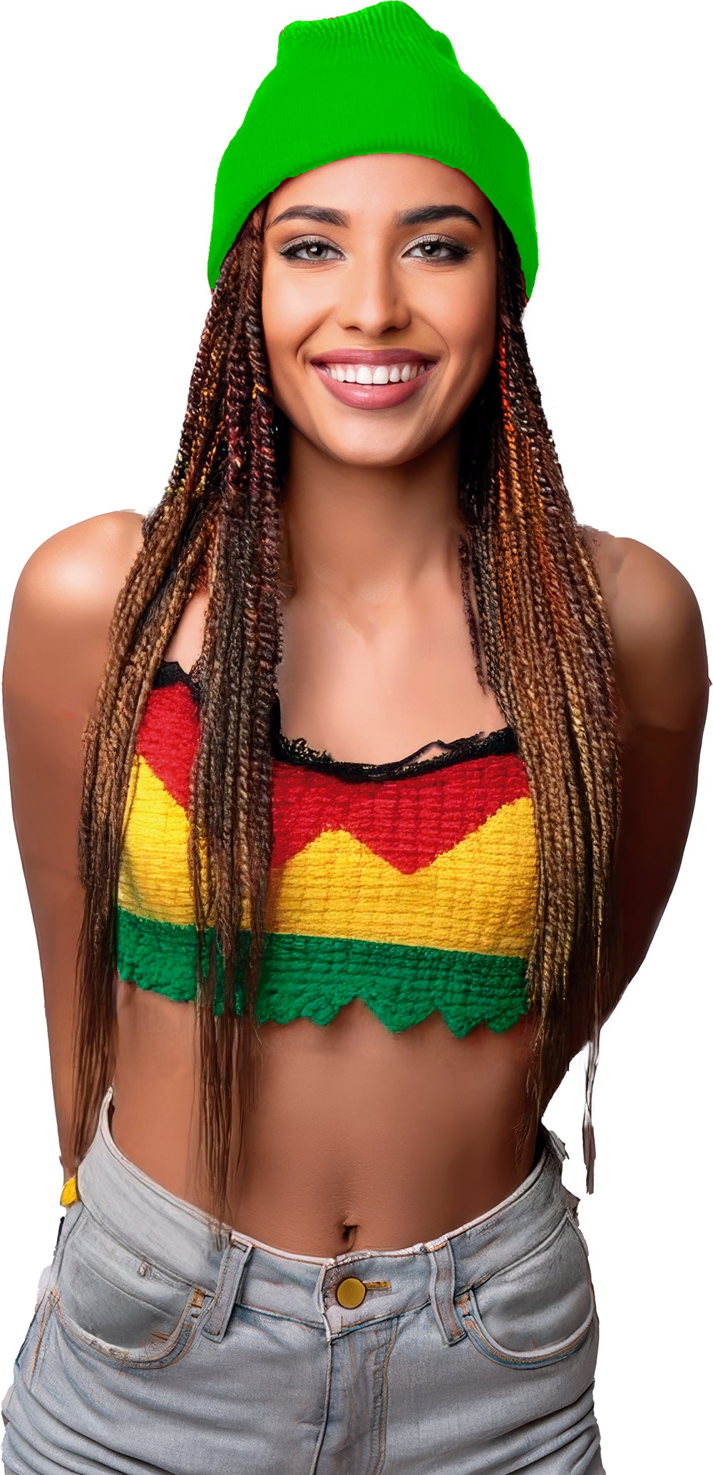 GP23064 – Neon Strickmütze für Erwachsene Beanie – Farbe: Grün