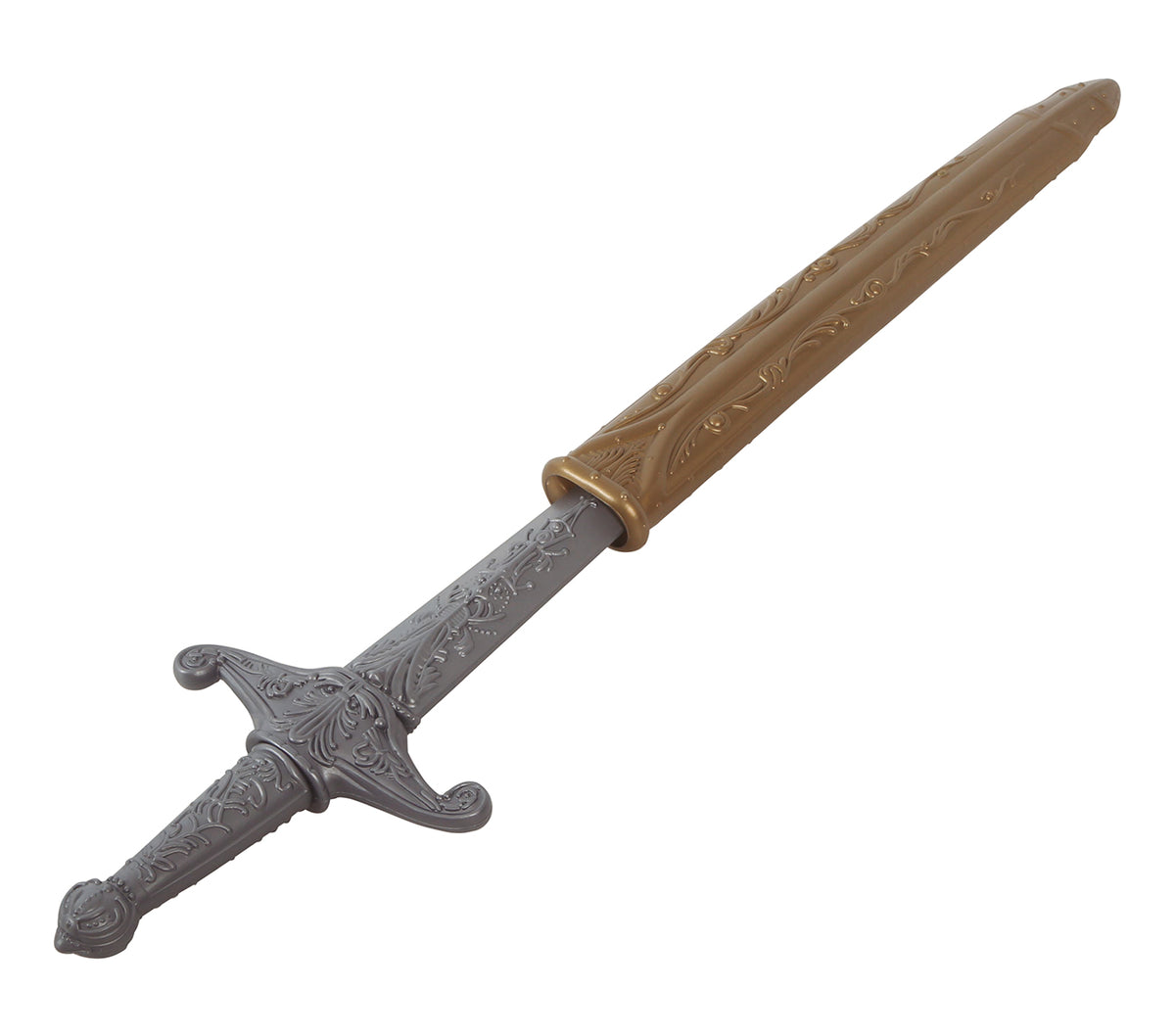 GP16607 – Barbaren Schwert für Erwachsene 51 cm mit Scheide – Farbe: Silber