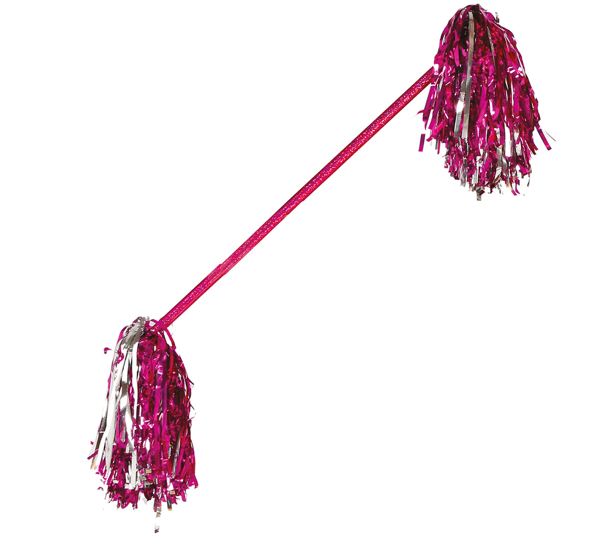 GP18673 – Majorette Stab für Damen mit Lametta Pompons – Farbe: Mehrfarbig