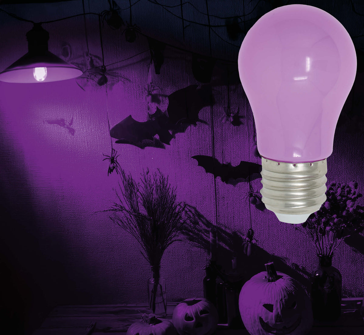 GP26808 – LED Glühbirne 5 Watt farbig Halloween Deko – Farbe: Lila