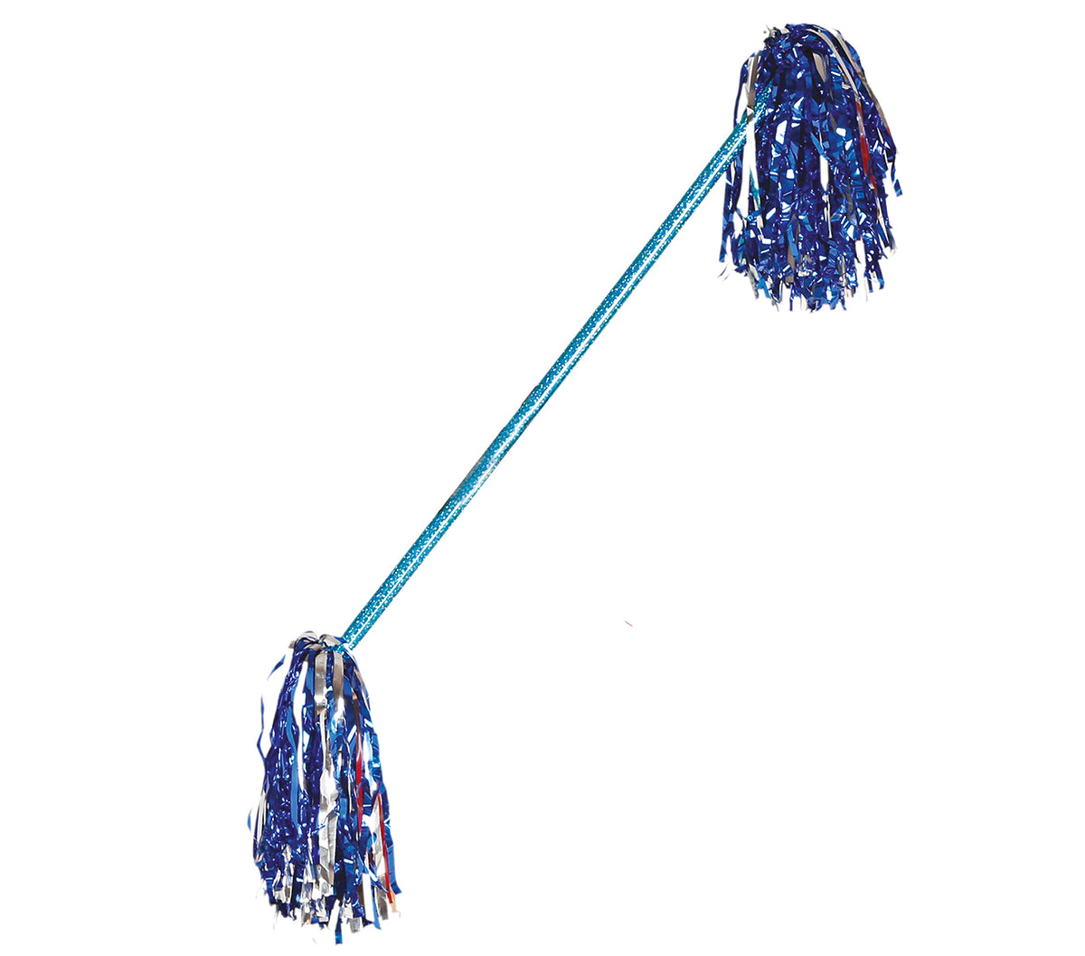 GP18673 – Majorette Stab für Damen mit Lametta Pompons – Farbe: Mehrfarbig