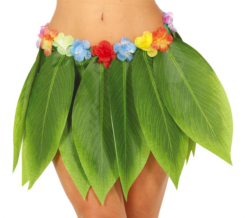 GP17570 – Hawaii Blätterrock für Damen grün 38 cm – Farbe: Grün
