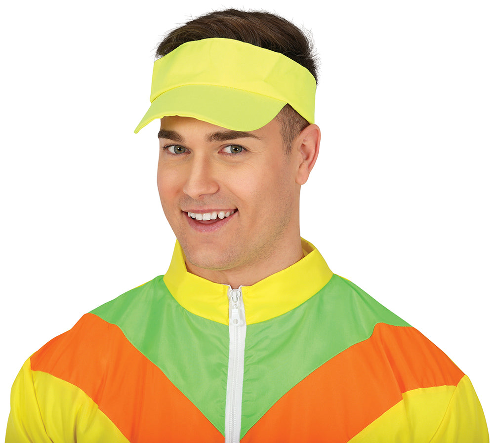 GP13813 – 80er Visor für Erwachsene Neon – Farbe: Gelb