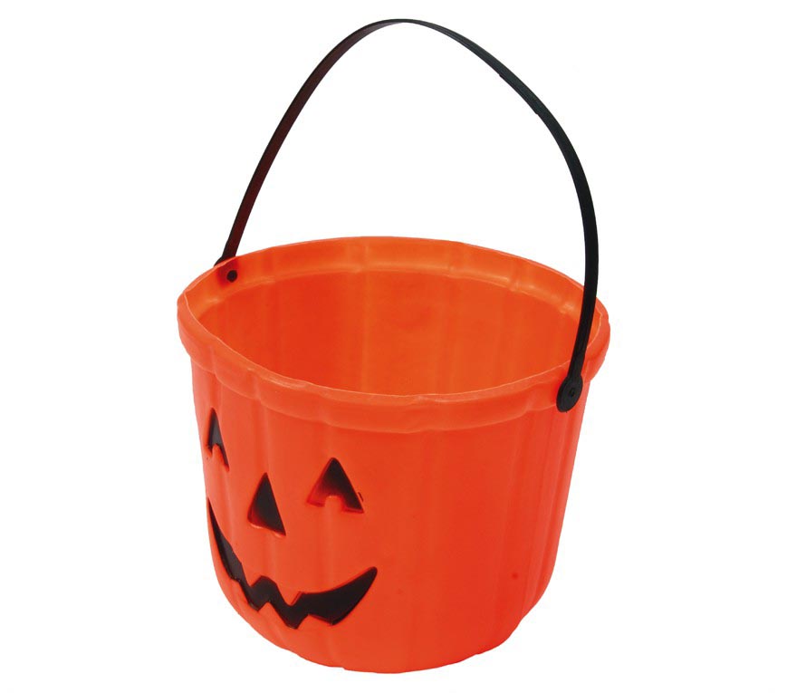 GP24368 – Kürbis Eimer 20 cm Süßes oder Saures – Farbe: Orange, Ansicht 2