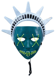 Freiheitsstatue Maske für Erwachsene mit Licht, Bild 3