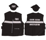 Agenten Weste für Erwachsene mit Kappe, Bild 3