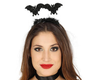 Fledermaus Haarreif für Erwachsene schwarz, Bild 1