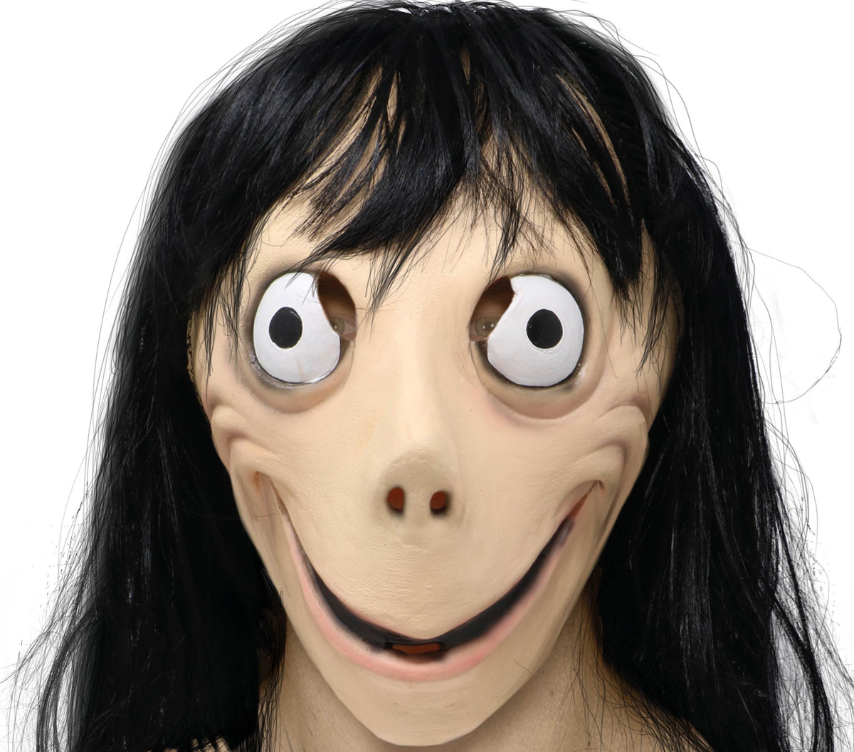 GP2943 – Latex Horror Mädchen Maske für Erwachsene – Farbe: Beige