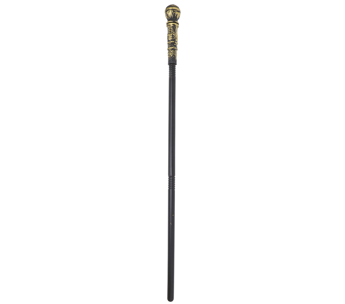 GP18700 – Vampir Gehstock für Erwachsene 75 cm 3 teilig – Farbe: Gold