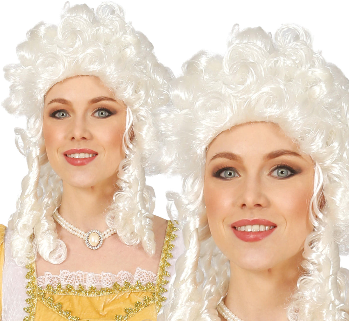 GP4070 – Marquise Perücke für Damen weiß Barock – Farbe: Weiß