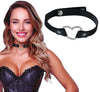 GP69042 – Sado Herz Halsband Karneval Feier – Farbe: Schwarz