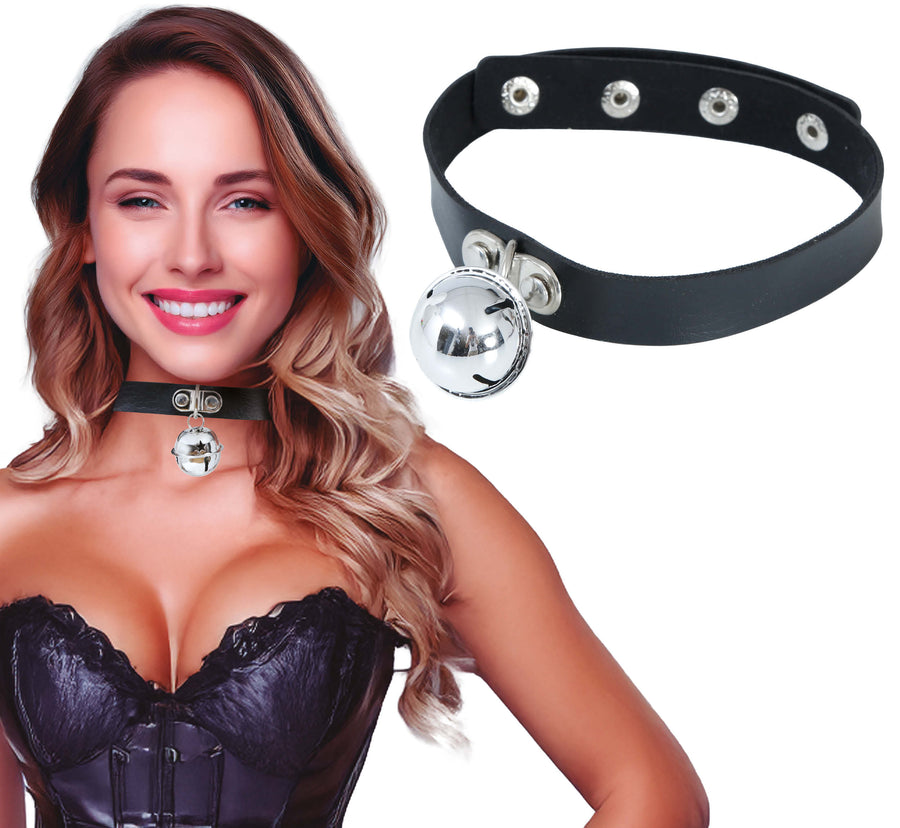 Fetisch Choker mit Glocke für Erwachsene