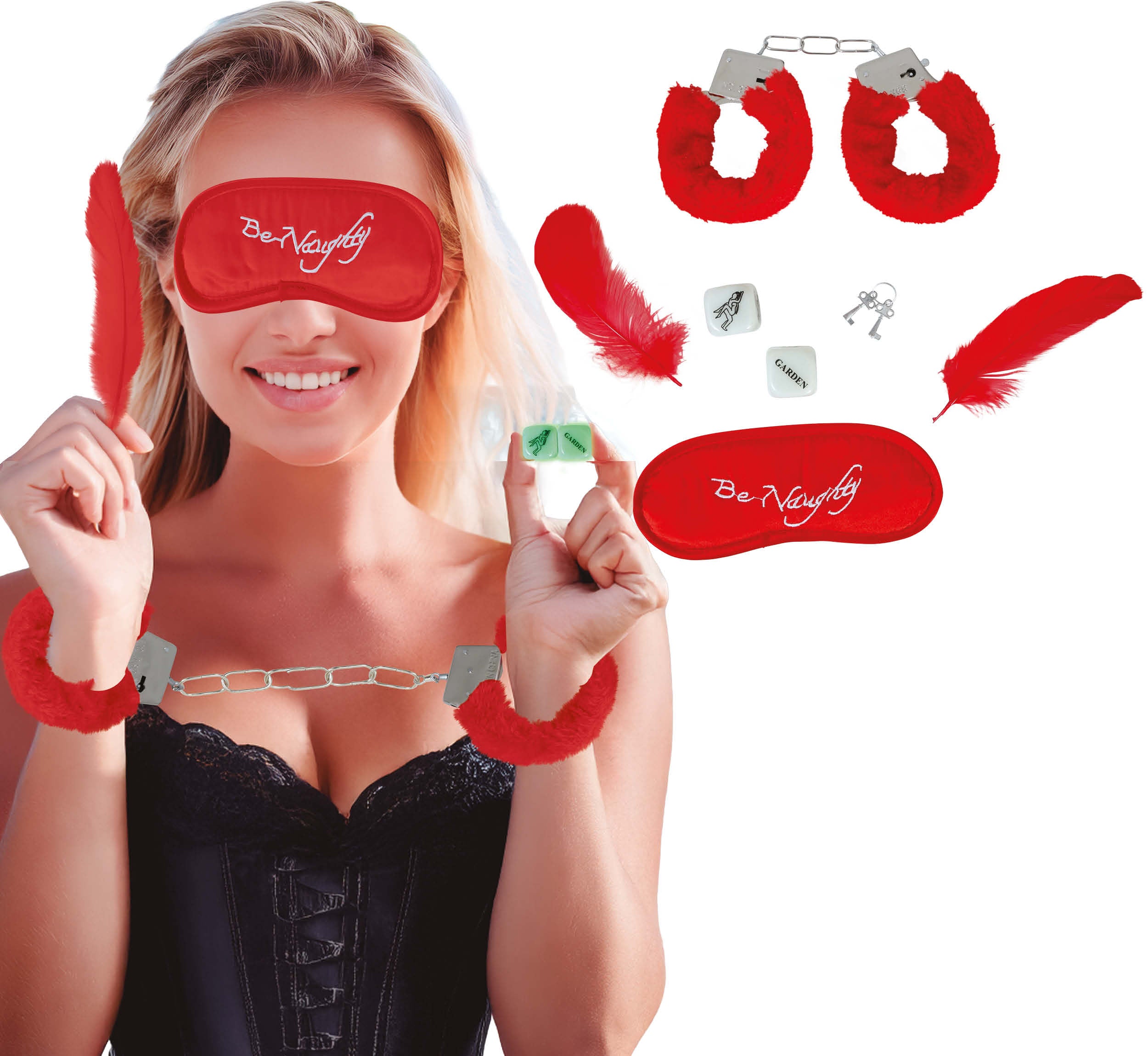 GP69052 – Junggesellenabschied Spielset Rotes Abenteuer – Farbe: Rot