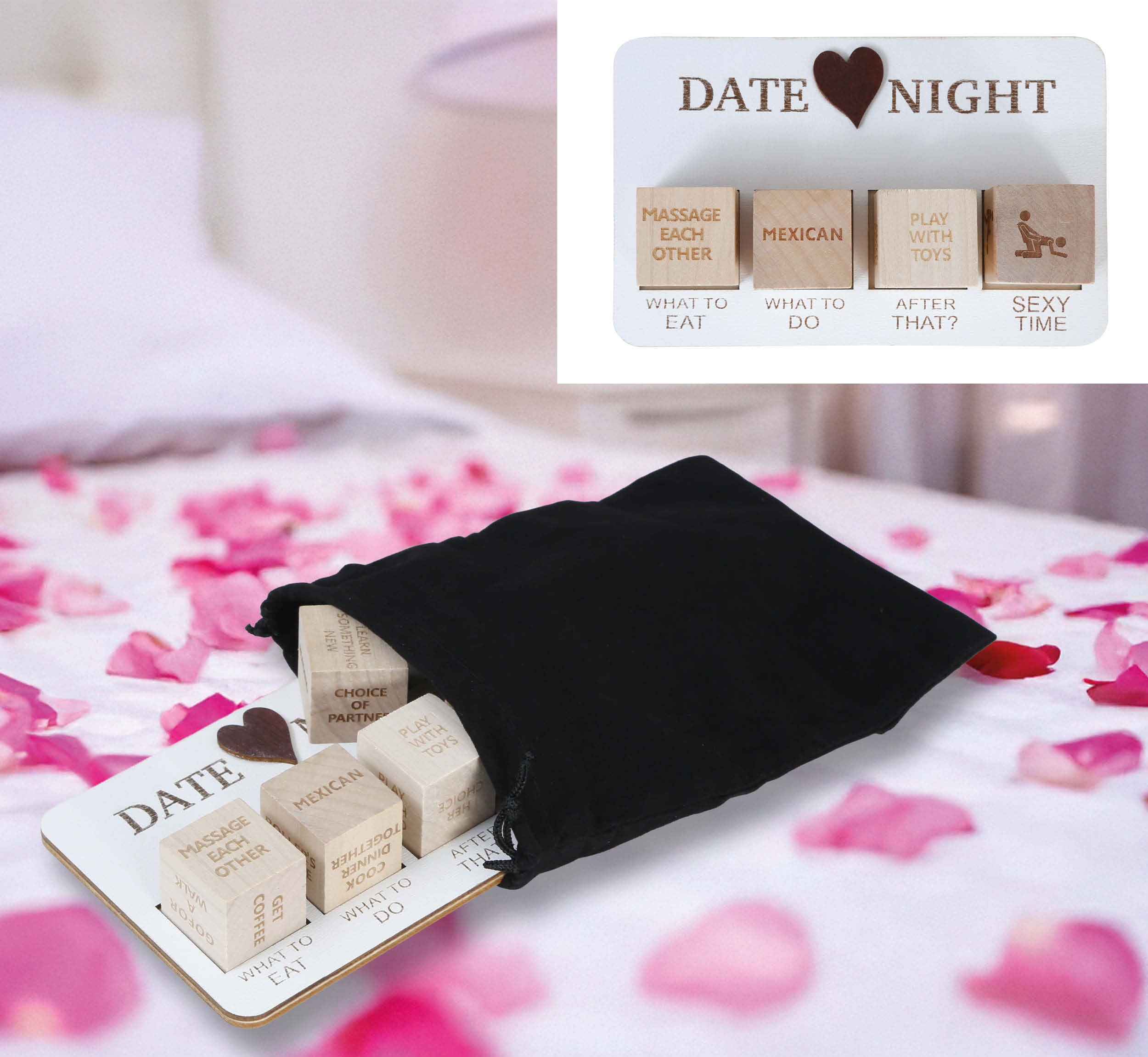 GP69056 – Junggesellenabschied Date Spielabend – Farbe: Schwarz / Beige