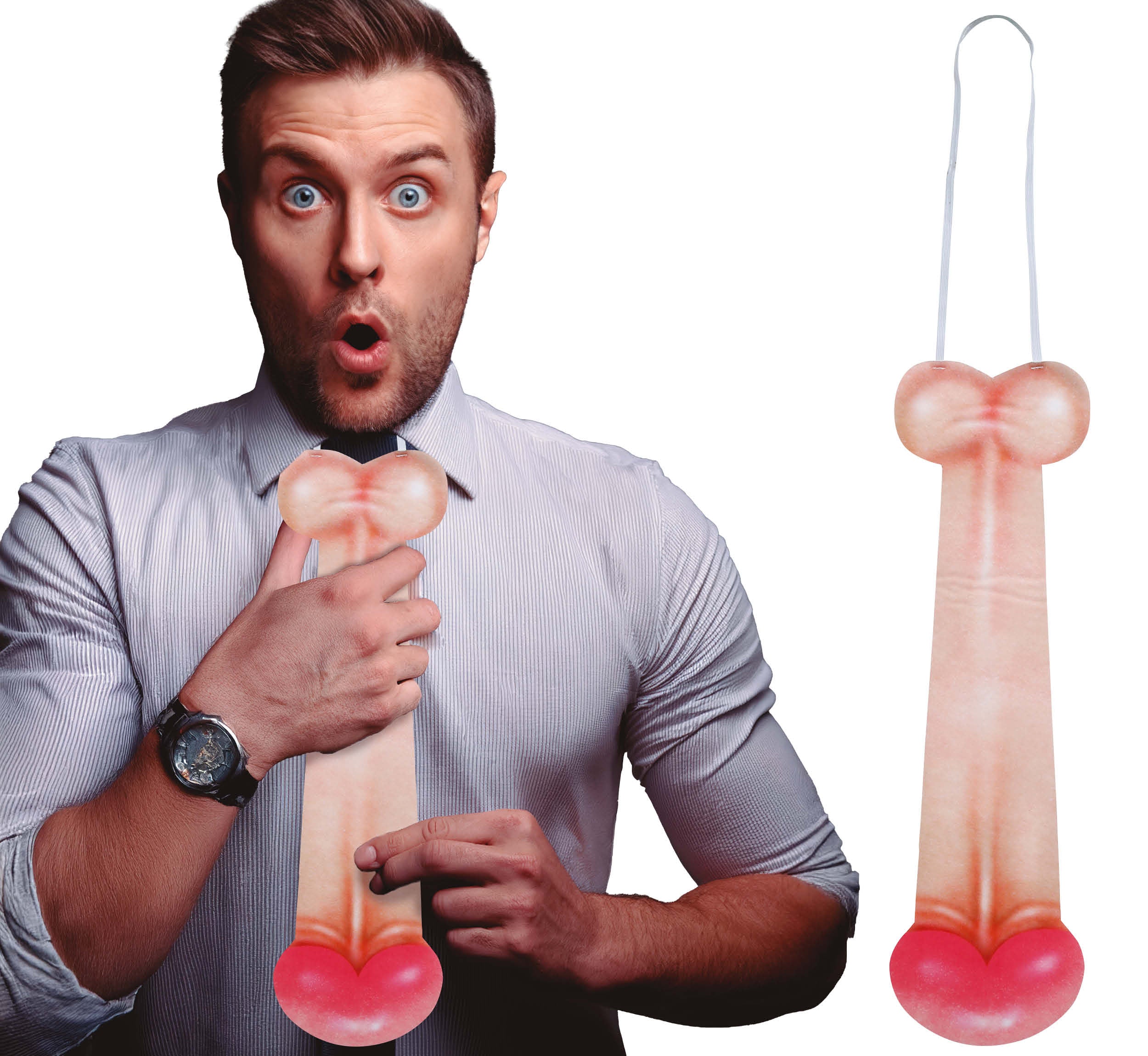 GP69060 – Junggesellenabschied Humor Krawatte – Farbe: Mehrfarbig