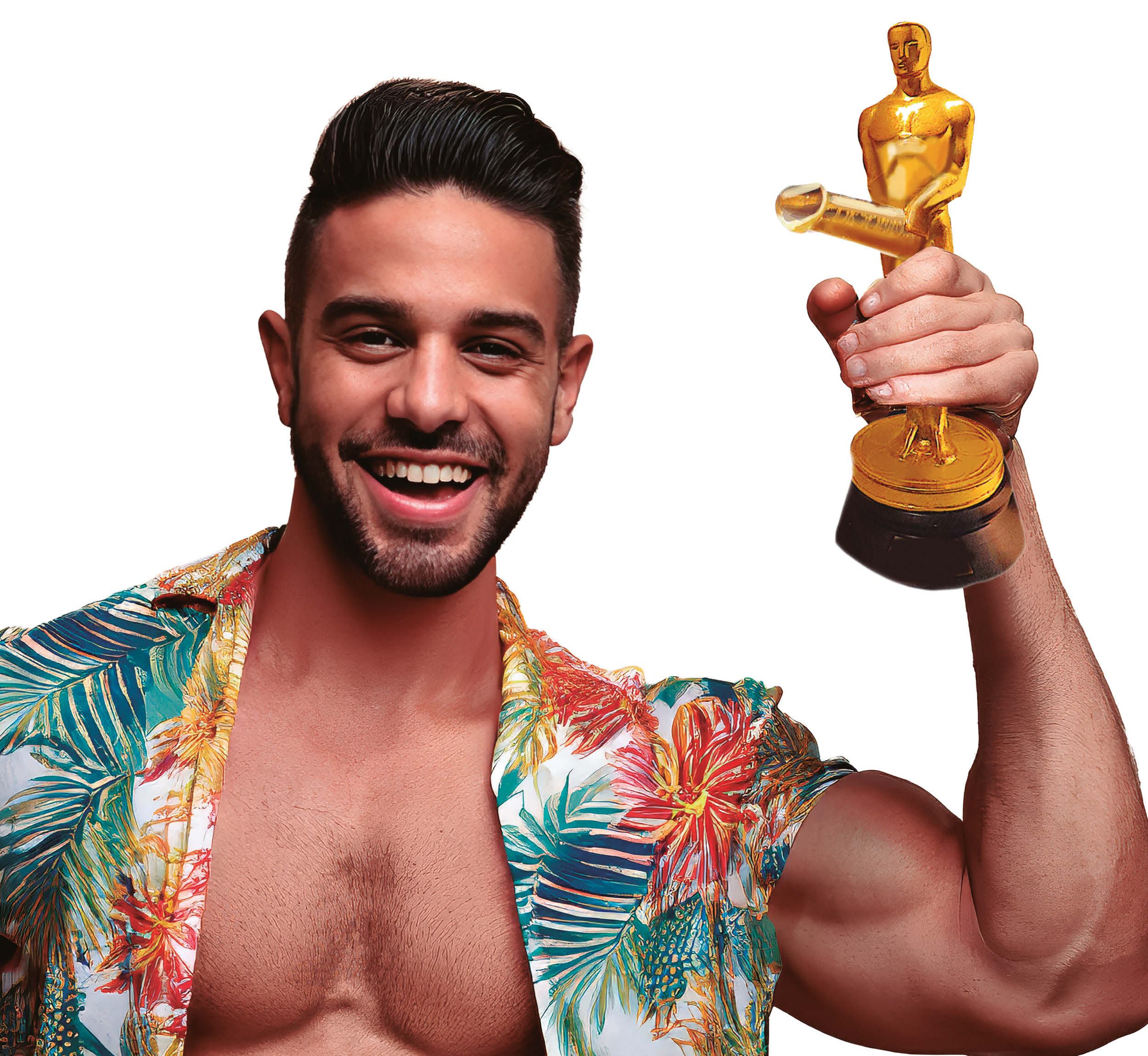 GP69062 – Junggesellenabschied Trophäe Spaß – Farbe: Gold