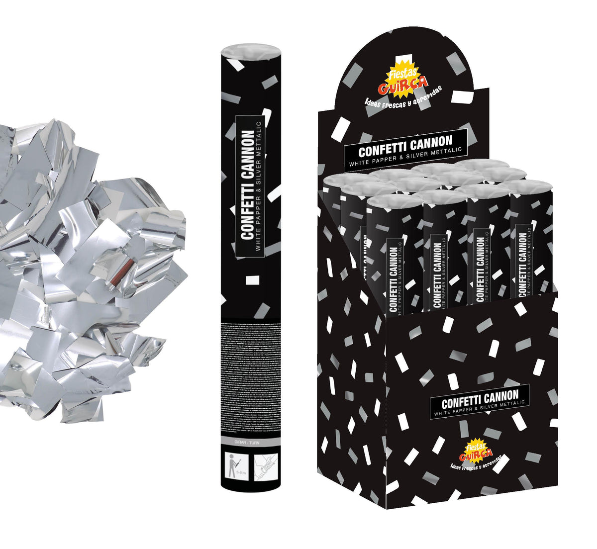 GP6927 – Karneval Party-Highlight Konfetti – Farbe: Silber