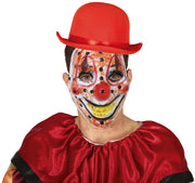 Horrorclown Maske für Erwachsene mit roter Nase, Bild 2