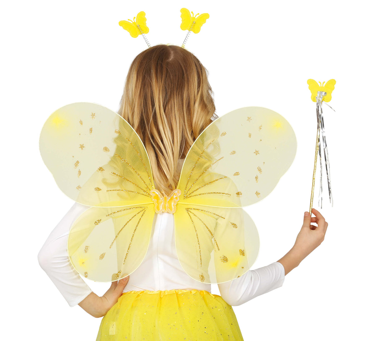 GP18773 – Feen Set für Kinder 48 x 40 cm gelb – Farbe: Gelb