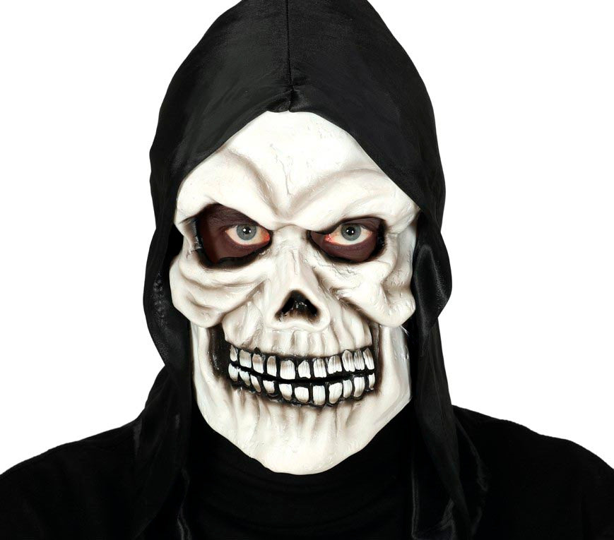 Totenkopf Maske für Erwachsene mit Kapuze