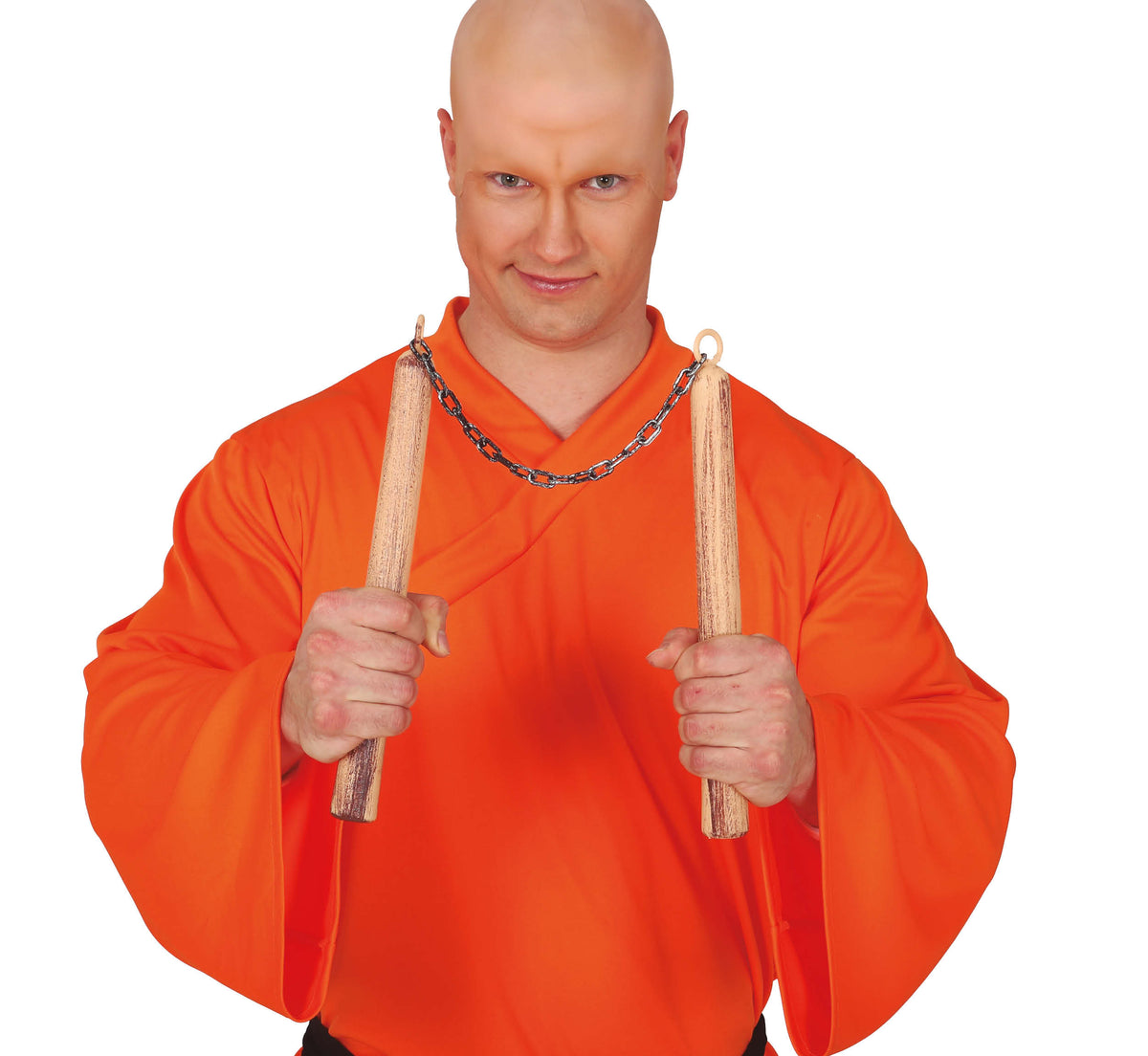 GP18876 – Nunchaku für Erwachsene 30 cm Holzoptik – Farbe: Braun