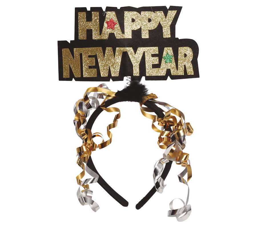 GP7245 – Silvester Haareif Feierliche Neujahrsstimmung – Größe: Standard, Ansicht 2