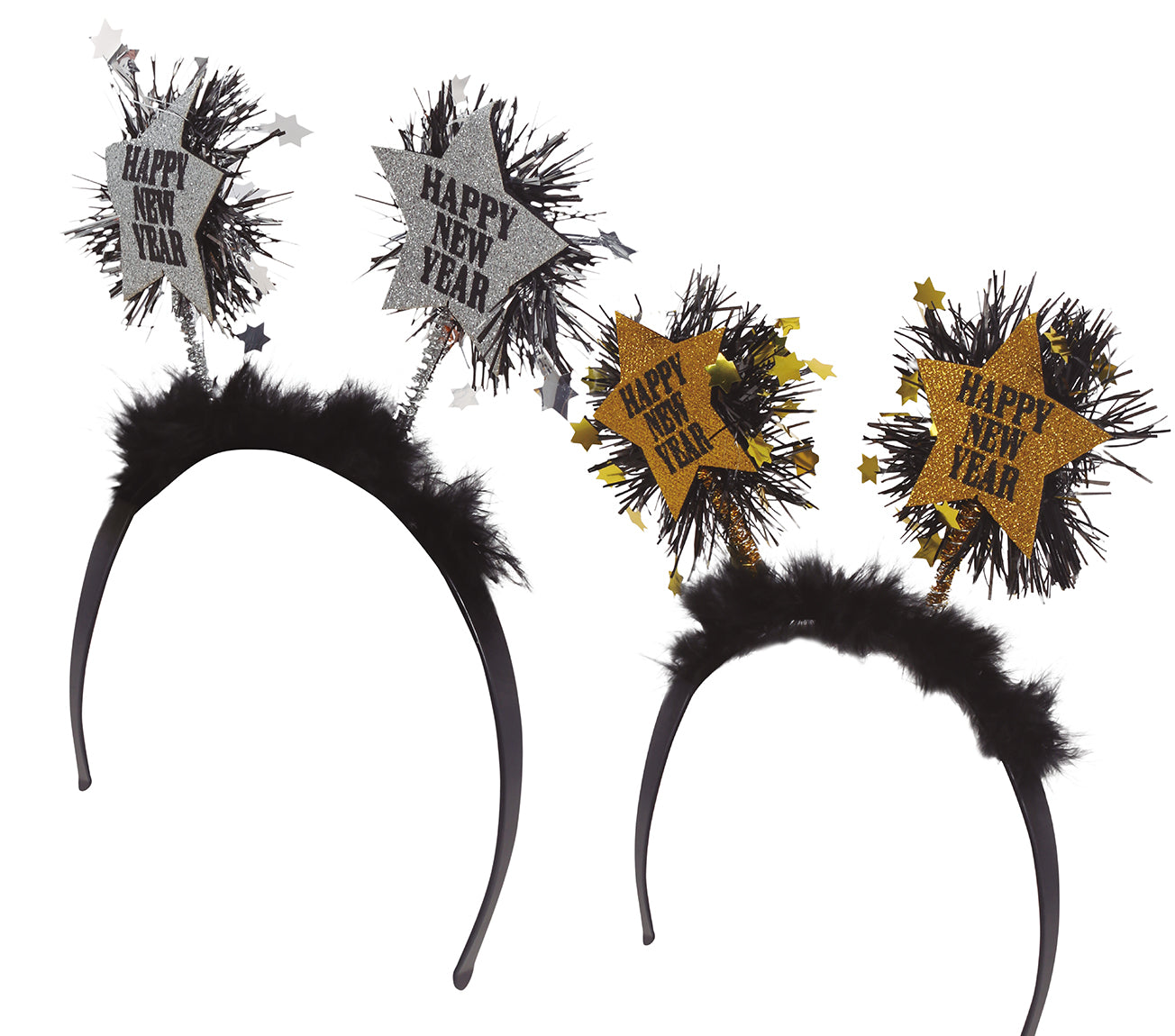 GP7248 – Silvester Haarreif Stern Glitter – Farbe: Mehrfarbig