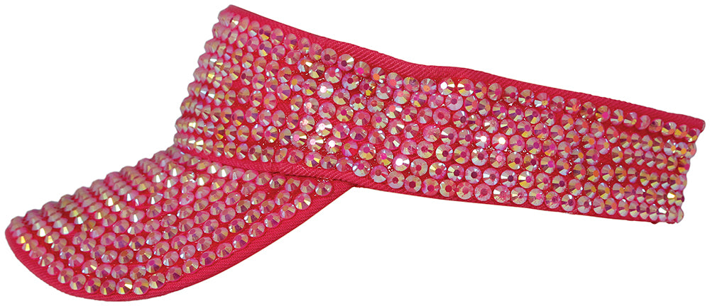 GP13827 – Strass Visor für Erwachsene 80er Jahre – Farbe: Pink
