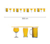 GP7278 – Bier Party Girlande Deko Feier – Farbe: Gelb
