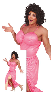 Drag Queen Kostüm für Herren pink, Bild 1