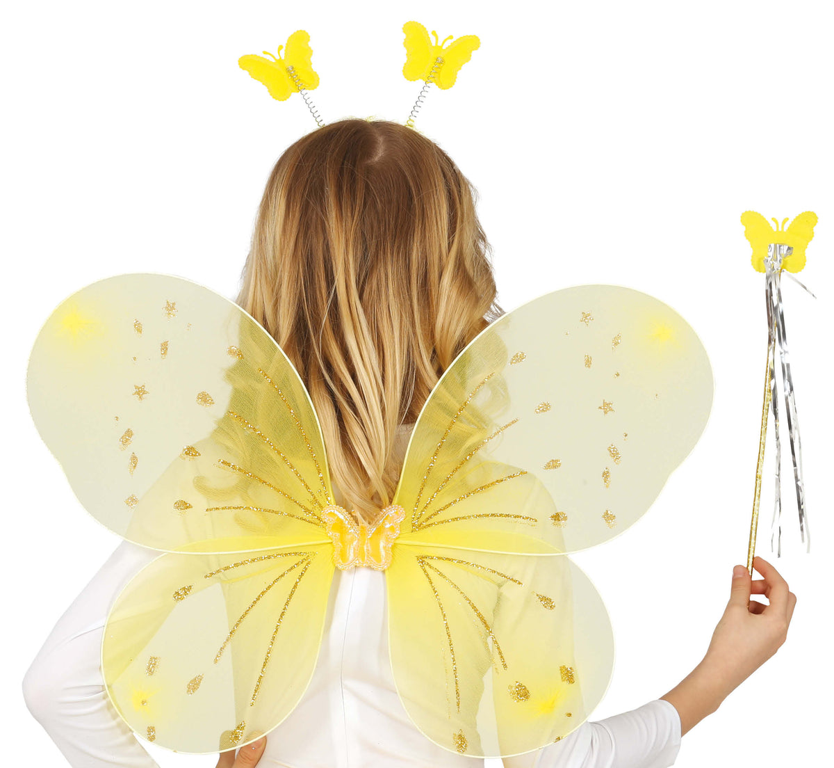 GP18773 – Feen Set für Kinder 48 x 40 cm gelb – Farbe: Gelb