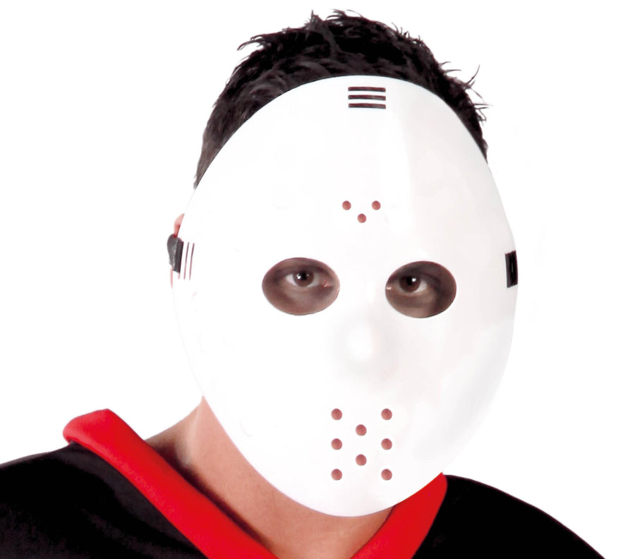 Hockeymaske für Erwachsene weiß Horror