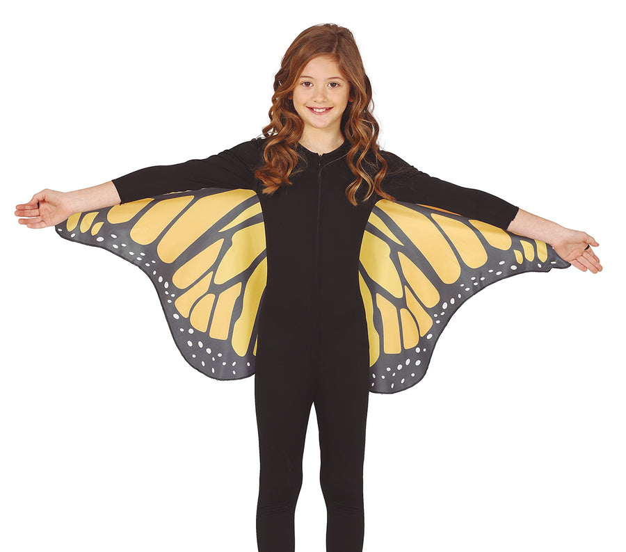GP17800 – Schmetterling Flügel für Mädchen 110 x 50 cm – Farbe: Orange, Ansicht 2