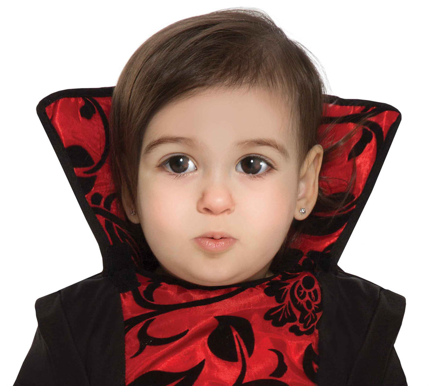 GP76002 – Vampir Halloween Abendkleid Für Kinder – Größe: 74/80 – Farbe: Schwarz, Ansicht 2