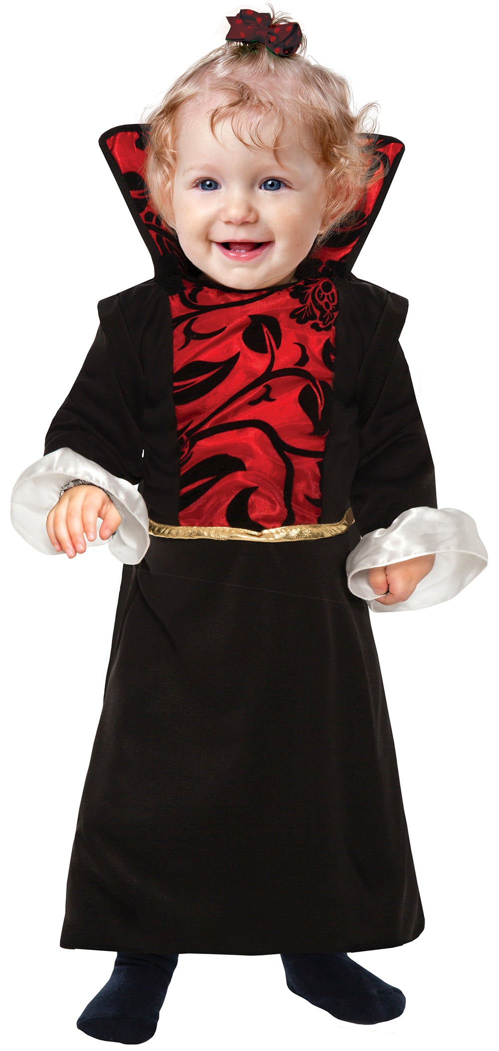GP76002 – Vampir Halloween Abendkleid Für Kinder – Größe: 86/92 – Farbe: Schwarz