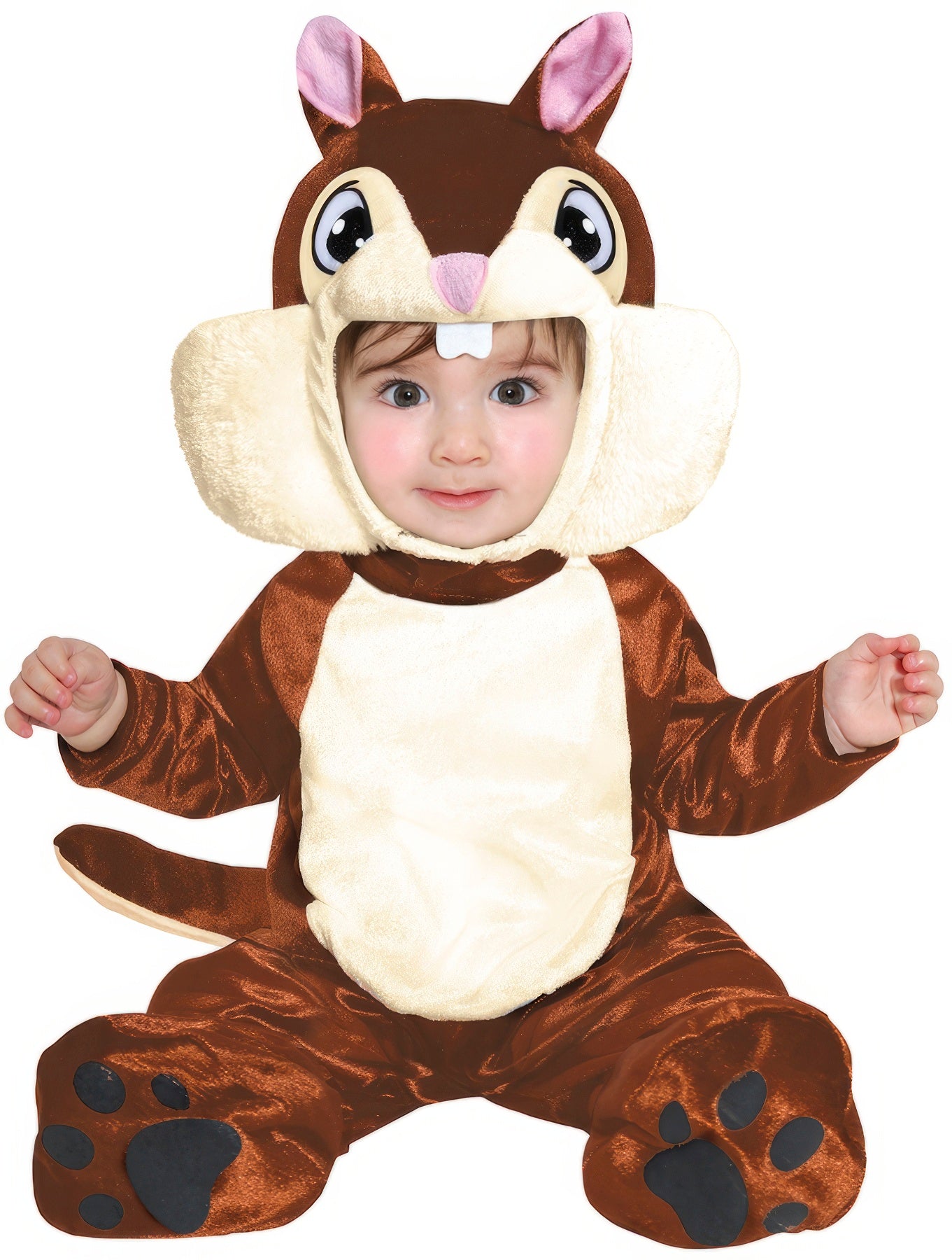GP76018 – Tierischer Karnevalsanzug Baby Kostüm – Größe: 74/80 – Farbe: Braun