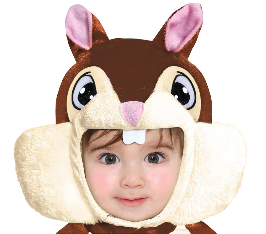 GP76018 – Tierischer Karnevalsanzug Baby Kostüm – Größe: 74/80 – Farbe: Braun, Ansicht 2