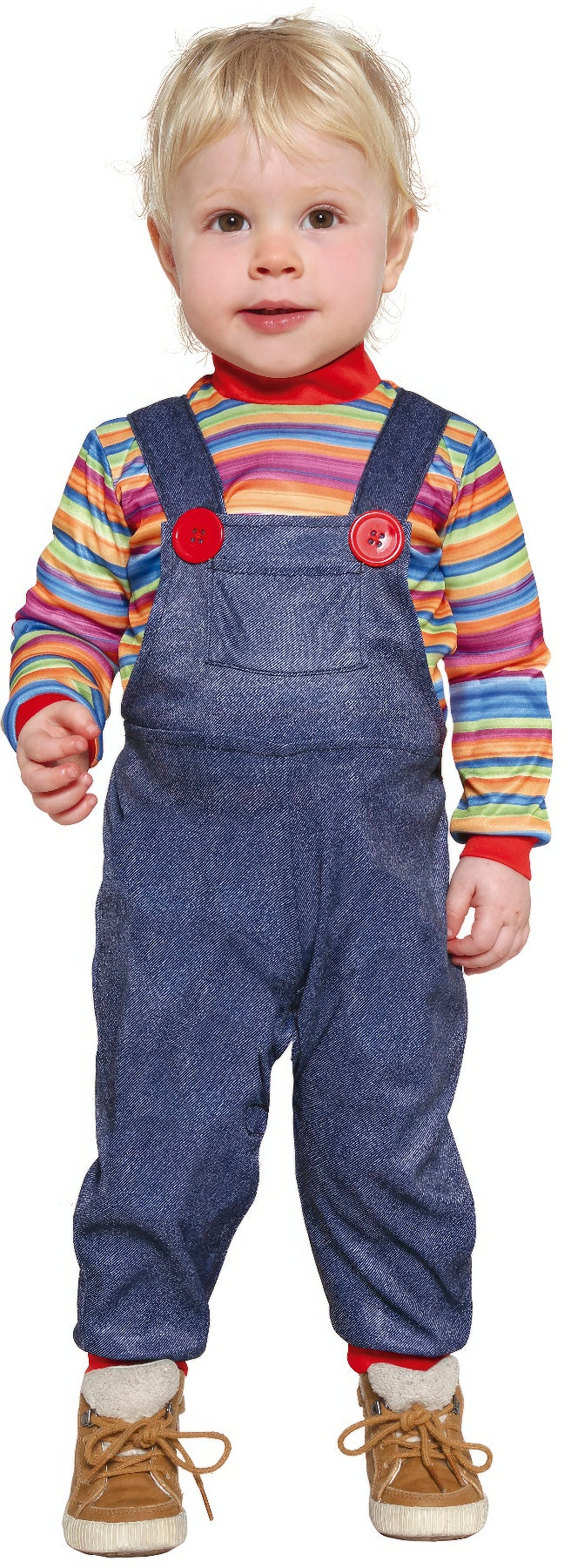 Böse Puppe Kostüm für Babys mit Latzhose