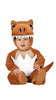 GP76048 – Dinosaurier Baby Jumpsuit Kapuze – Größe: 74/80 – Farbe: Braun