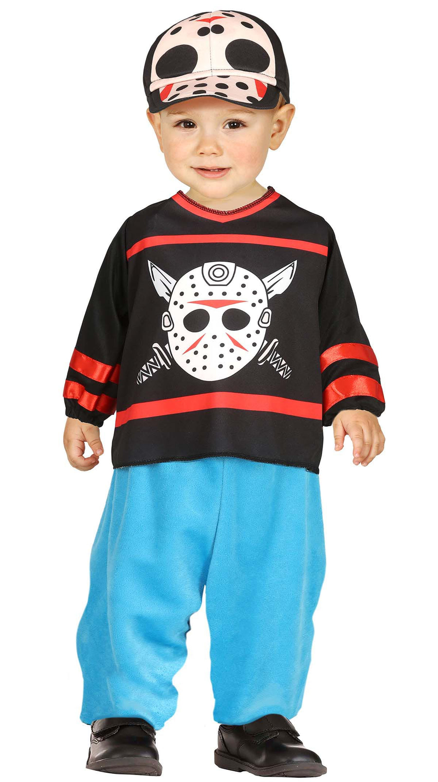 Hockeymasken Kostüm für Babys mit Mütze