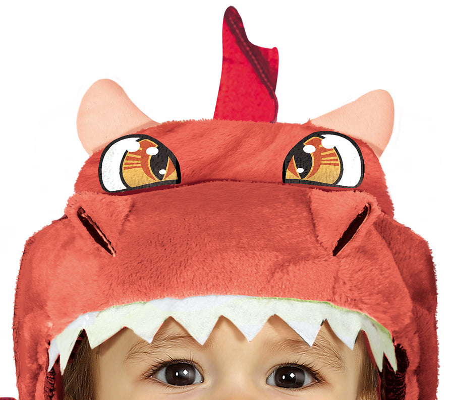 GP76062 – Drache Baby Halloween Kostüm Mit Flügeln – Größe: 74/80 – Farbe: Rot, Ansicht 2