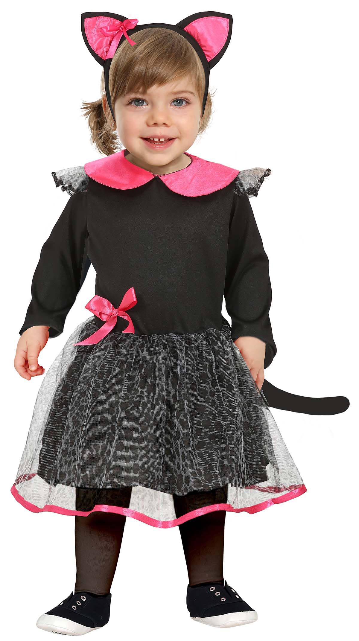 GP76064 – Kätzchen Kostüm Baby Schwarz Ohren – Größe: 86/92 – Farbe: Schwarz